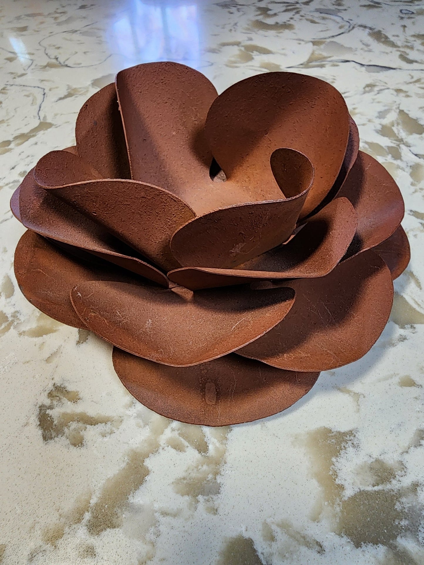 Rustic Rose 3D 6" Candle Holder