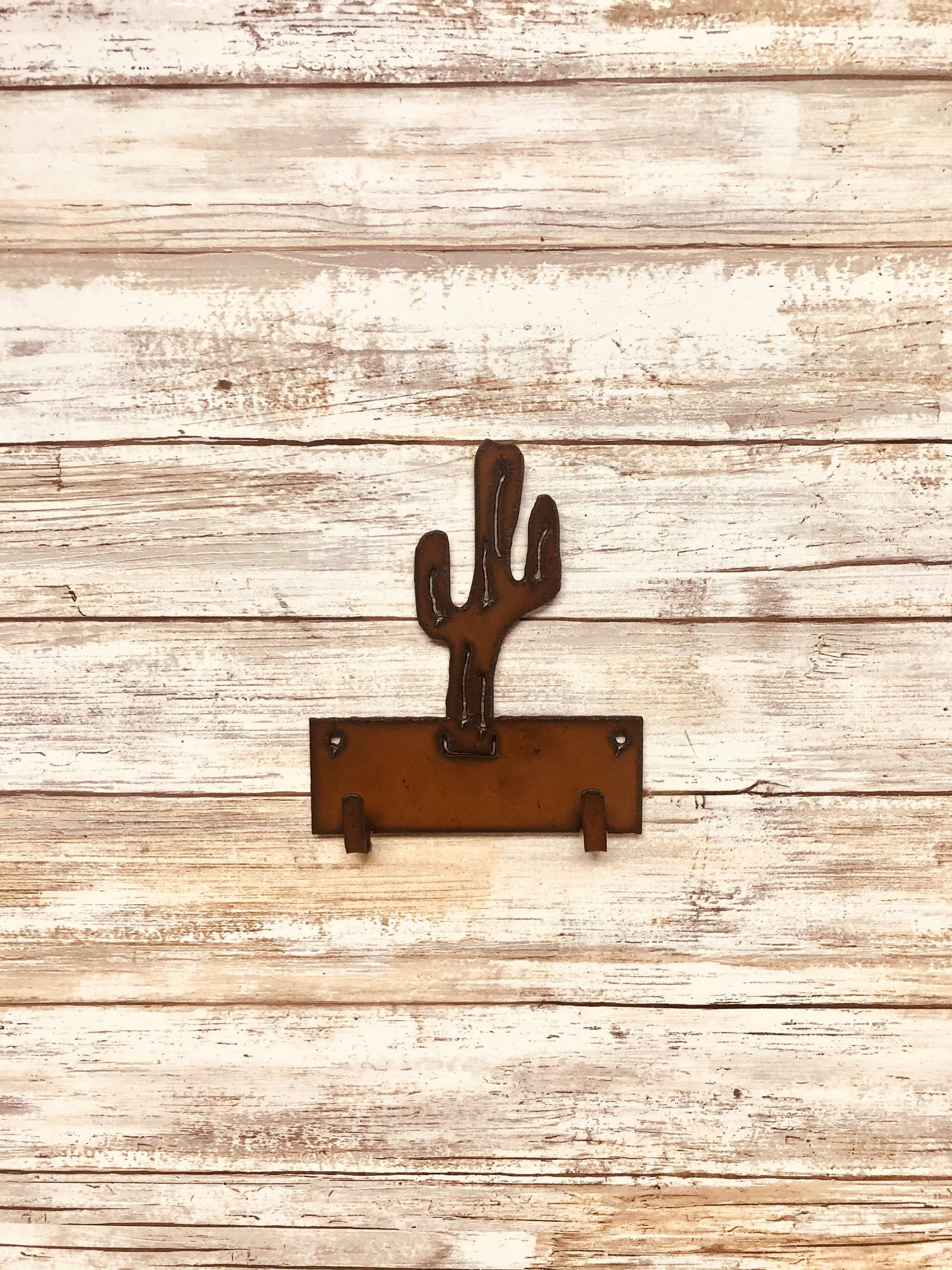 Saguaro Cactus Southwestern Double Key Hook