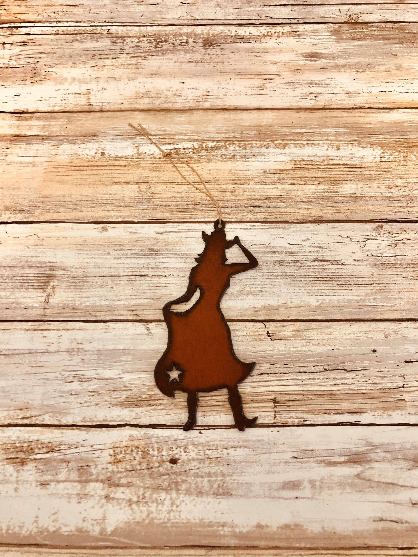 Cowgirl Image Western Ornament