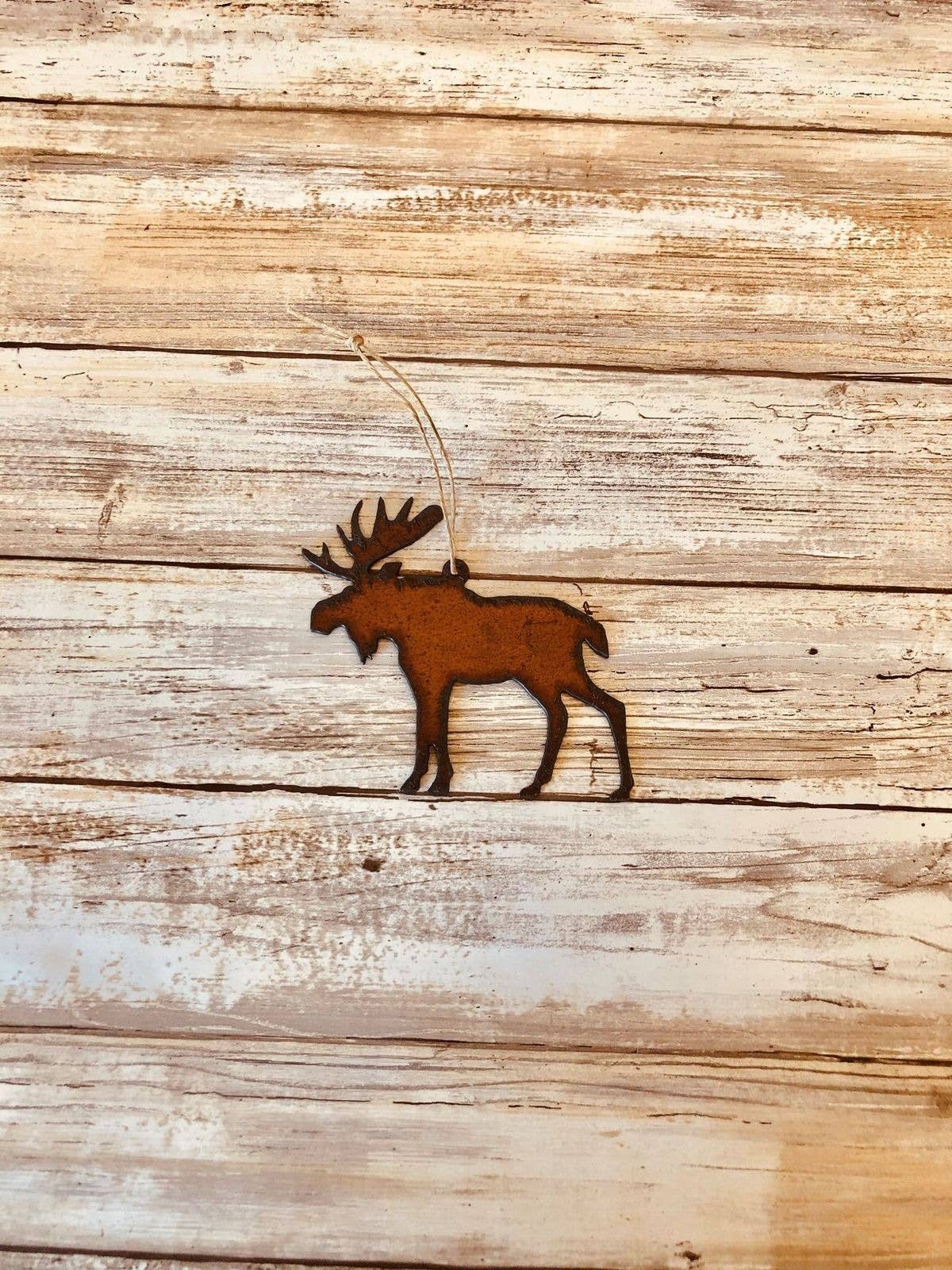 Moose Lodge Rustic Ornament