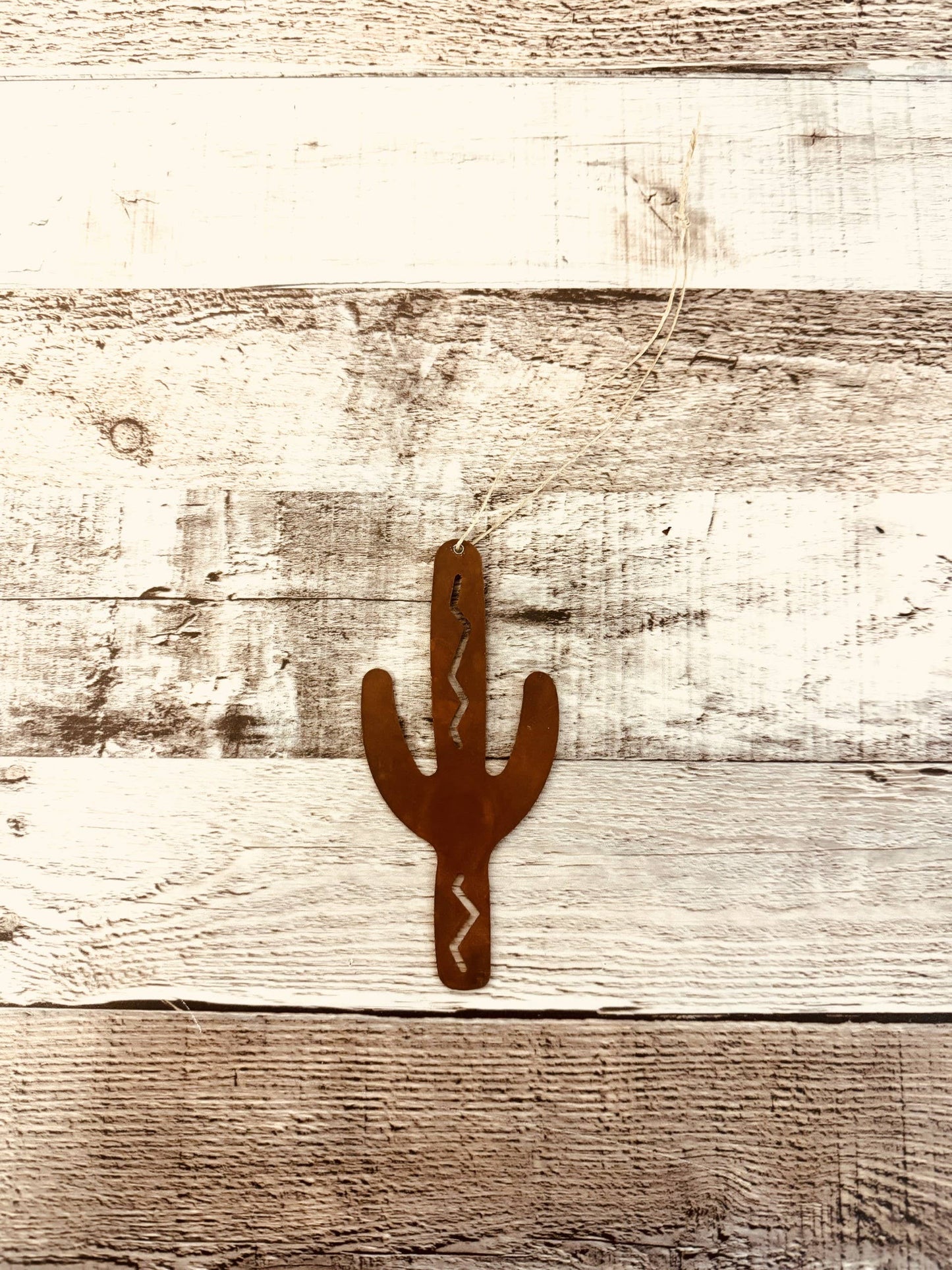 Cactus Southwest Desert Ornament Rustic Metal Desert Gift