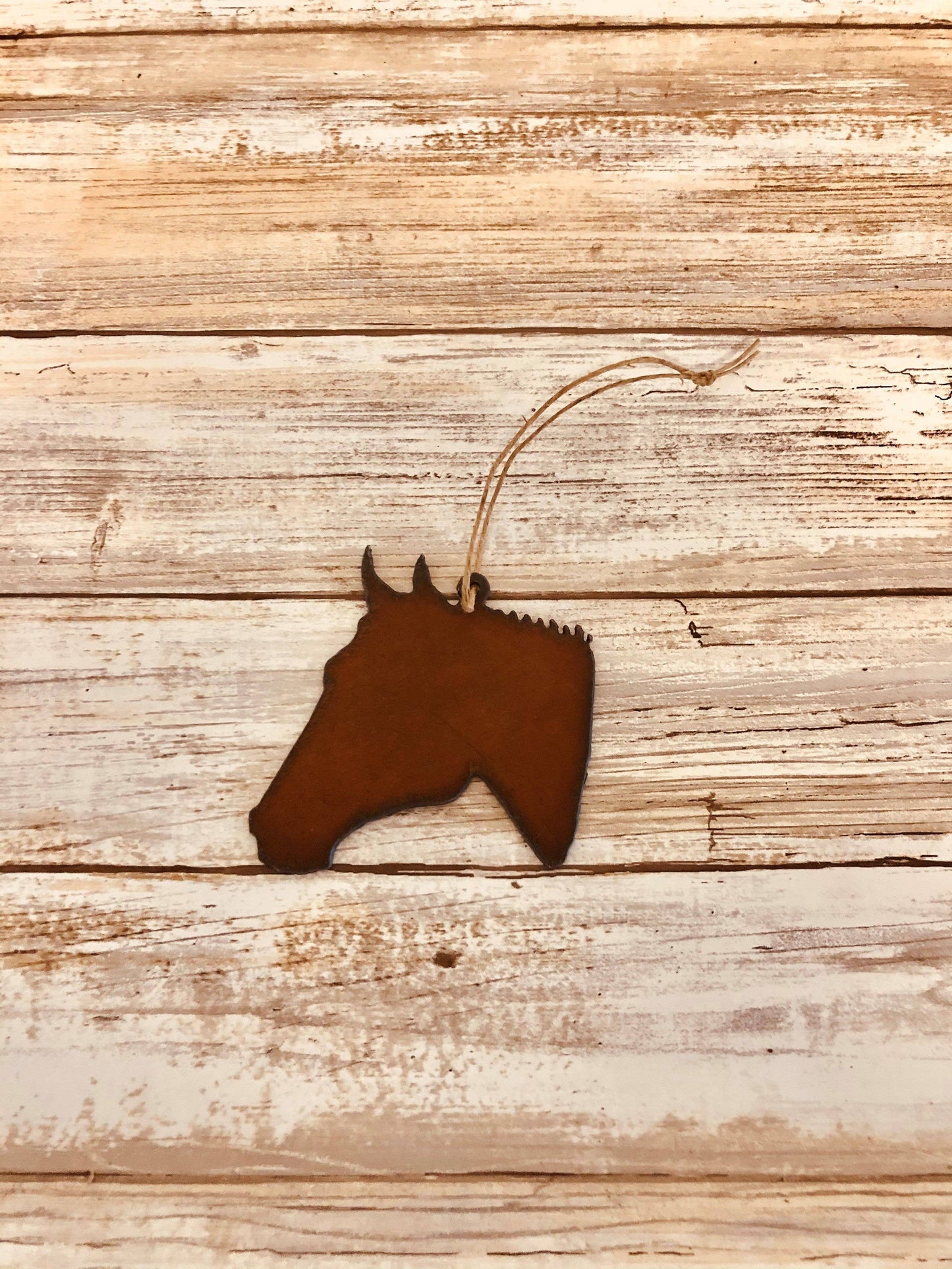 Horse Head Western Ornament