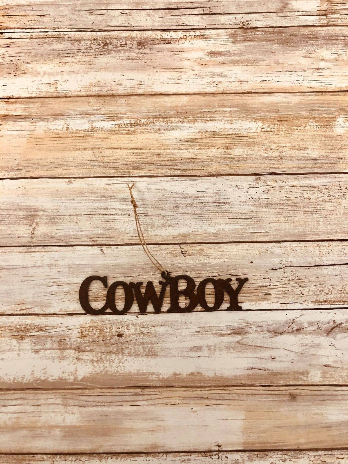 Cowboy Word Ornament
