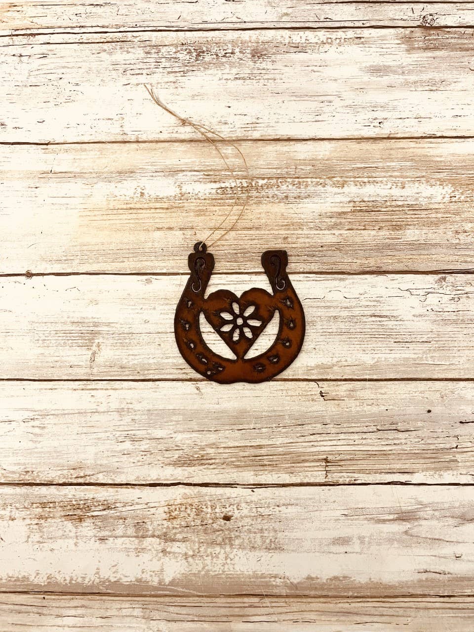 Horseshoe with Heart GARDEN FRIEND Ornament