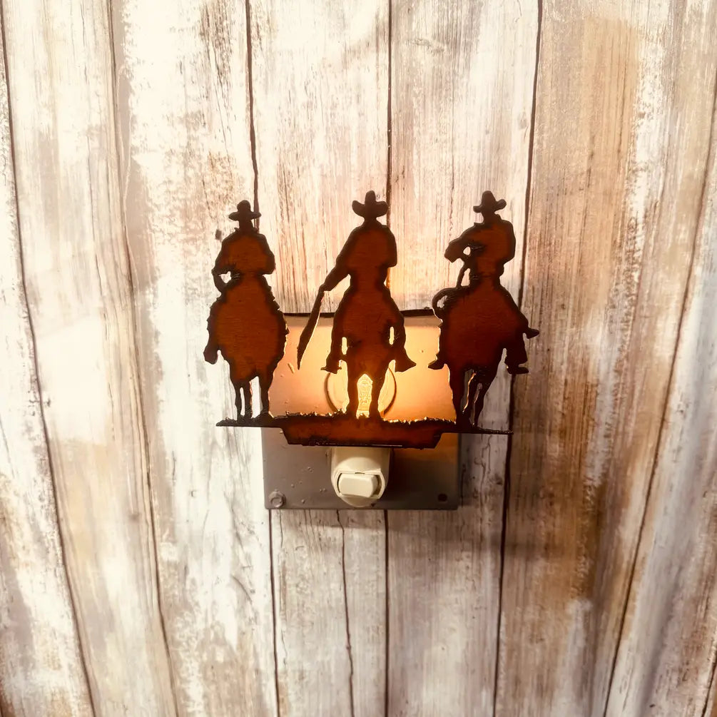 Outlaws Cowboy Western Image Rustic Night Light
