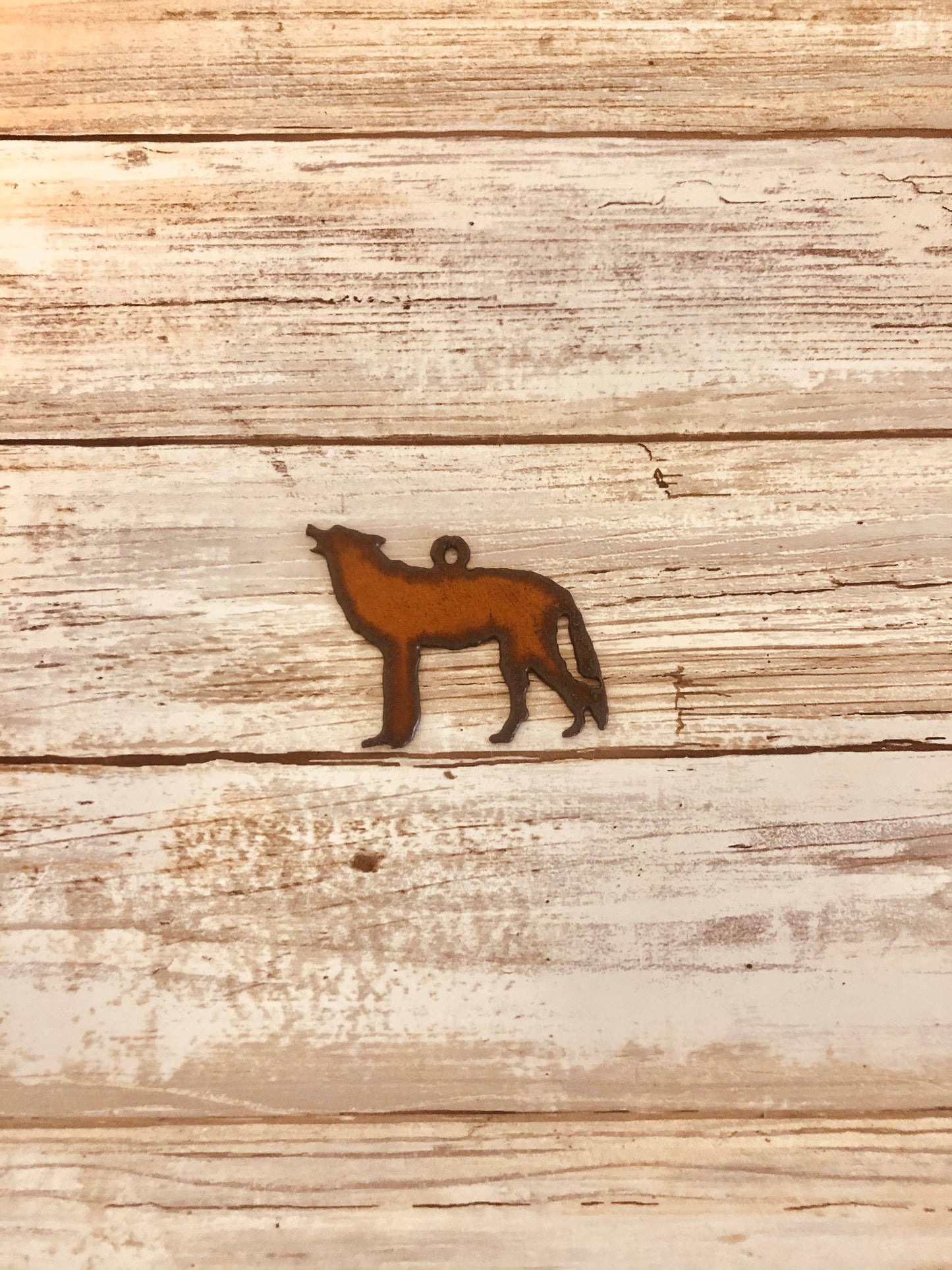 Wolf southwest charm pendant