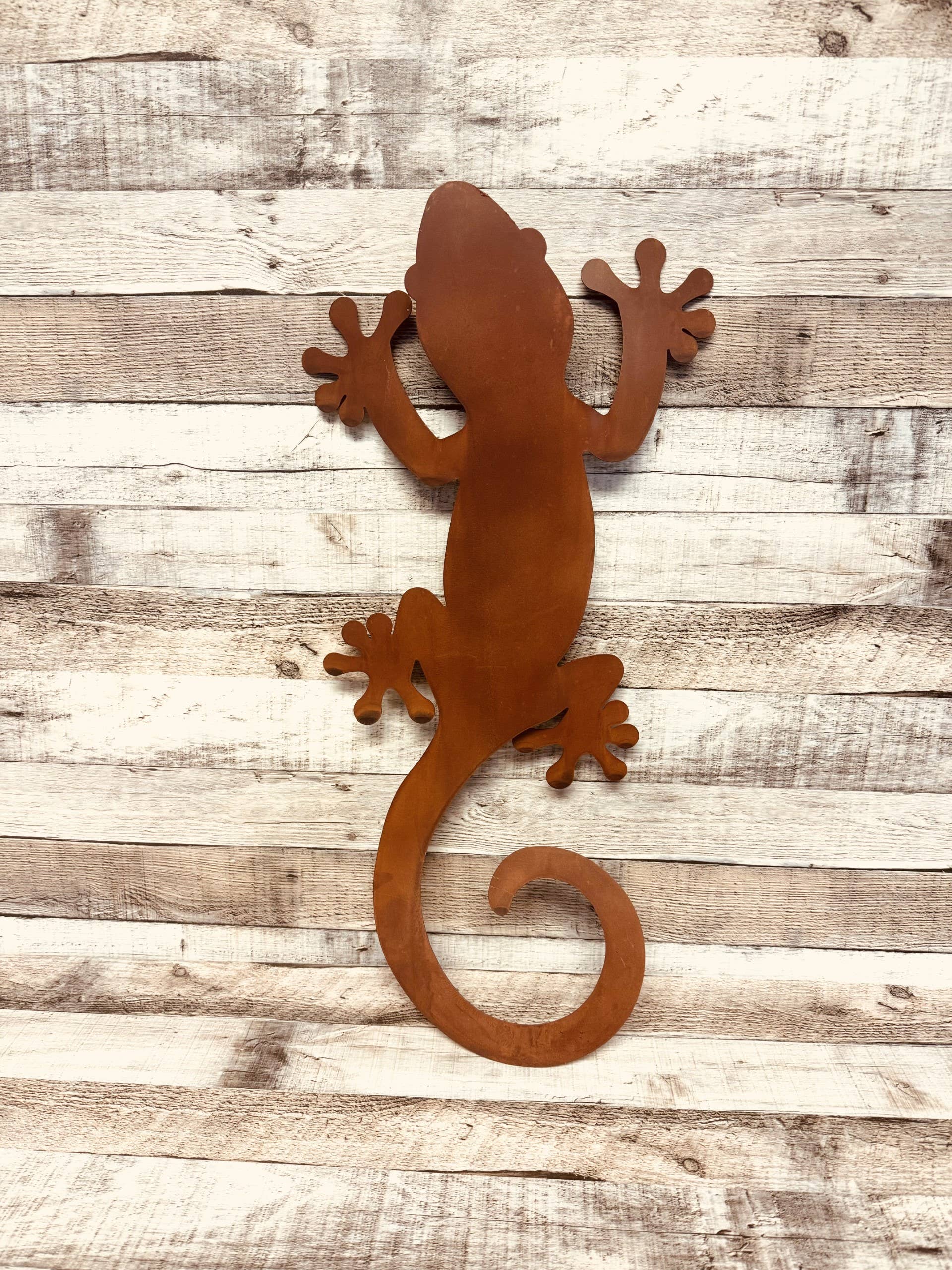 Copper orders lizard wall art