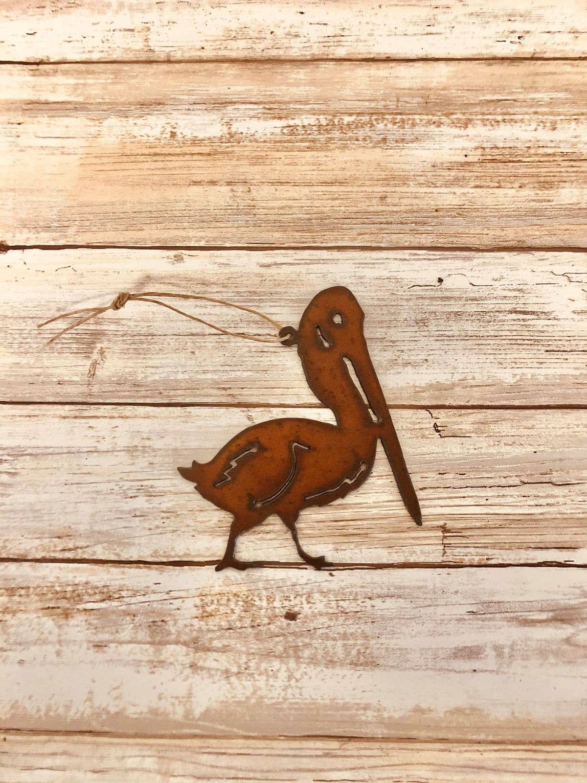 Pelican Nautical Rustic Ornament