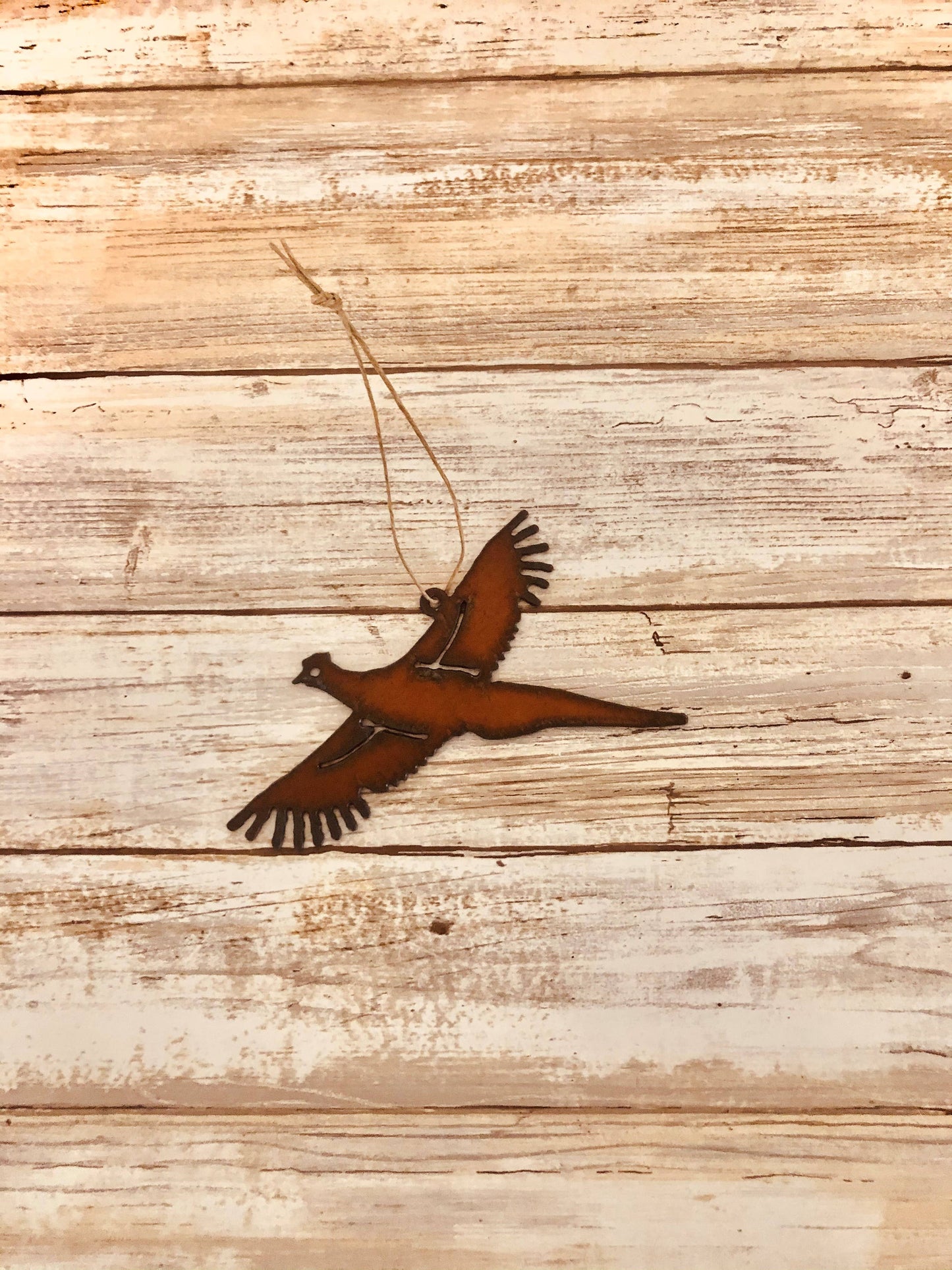 PHEASANT Rustic Lodge ORNAMENT