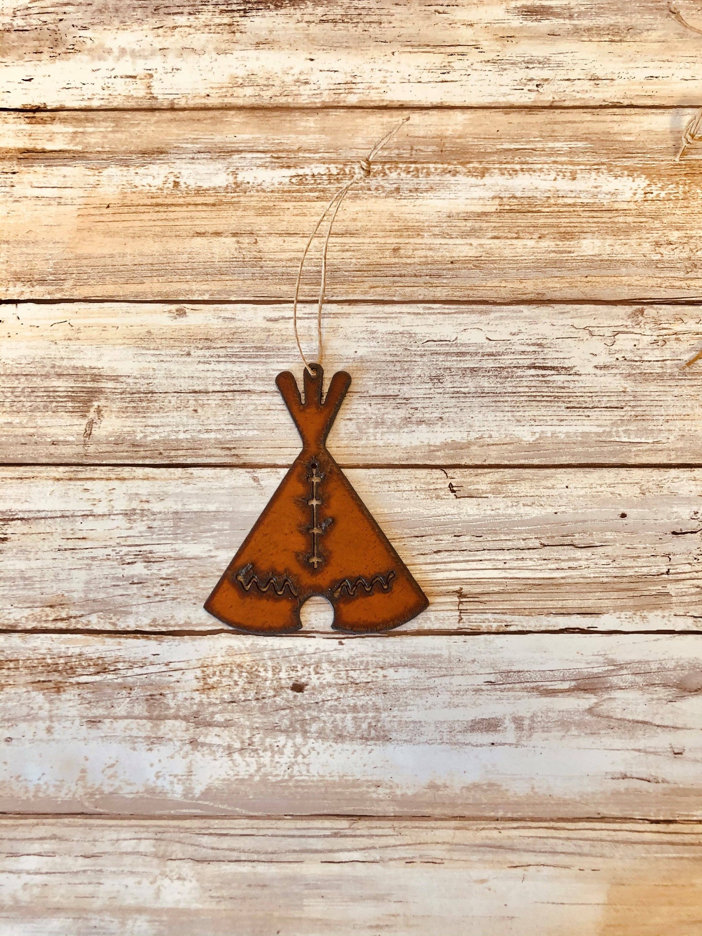 Teepee Rustic Iron Ornament