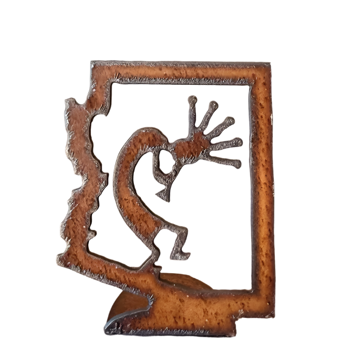 Arizona Outline with Kokopelli Doodad