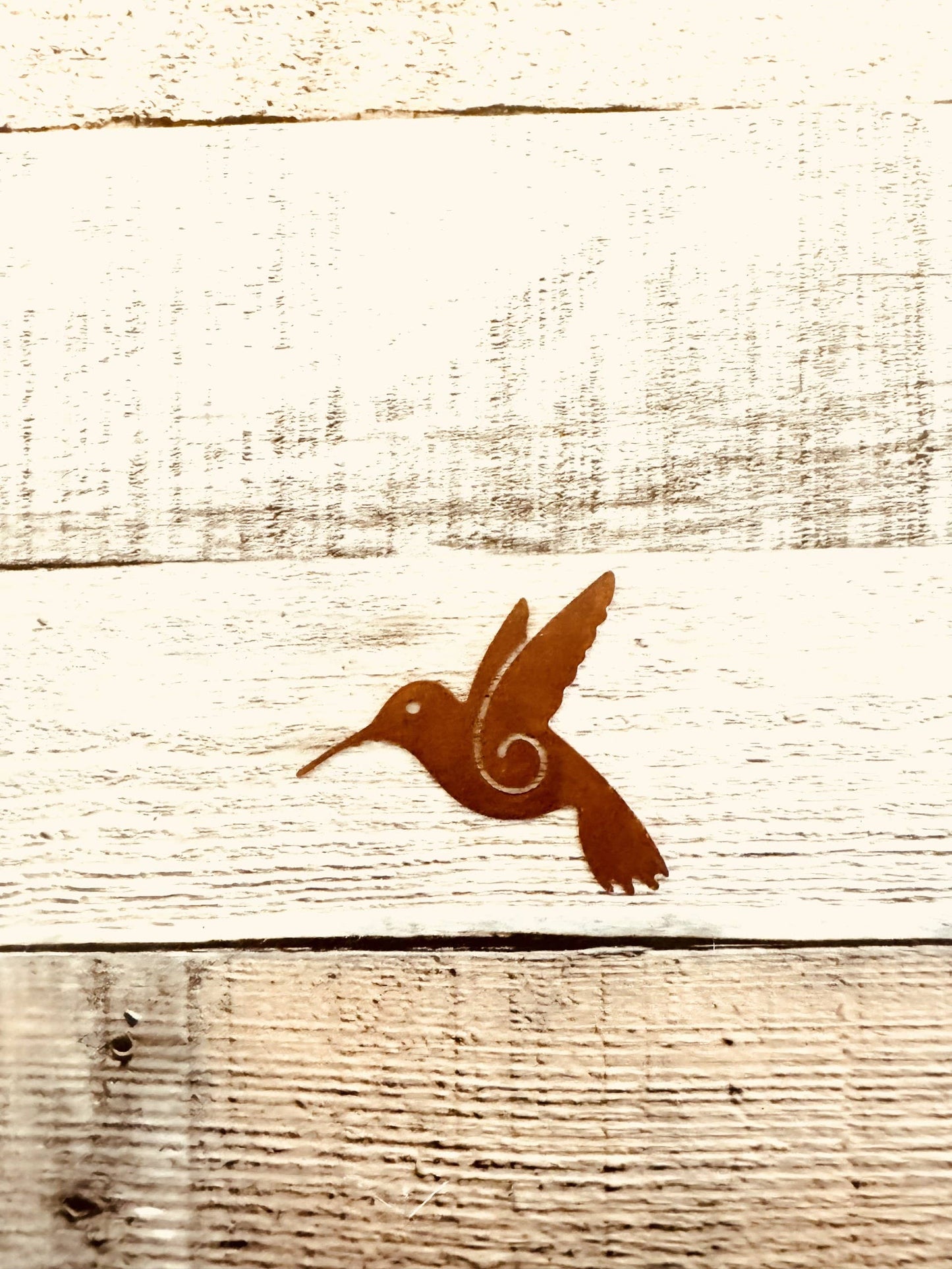 Spirit Hummingbird 2.5 Inch Rustic Metal Garden Magnet