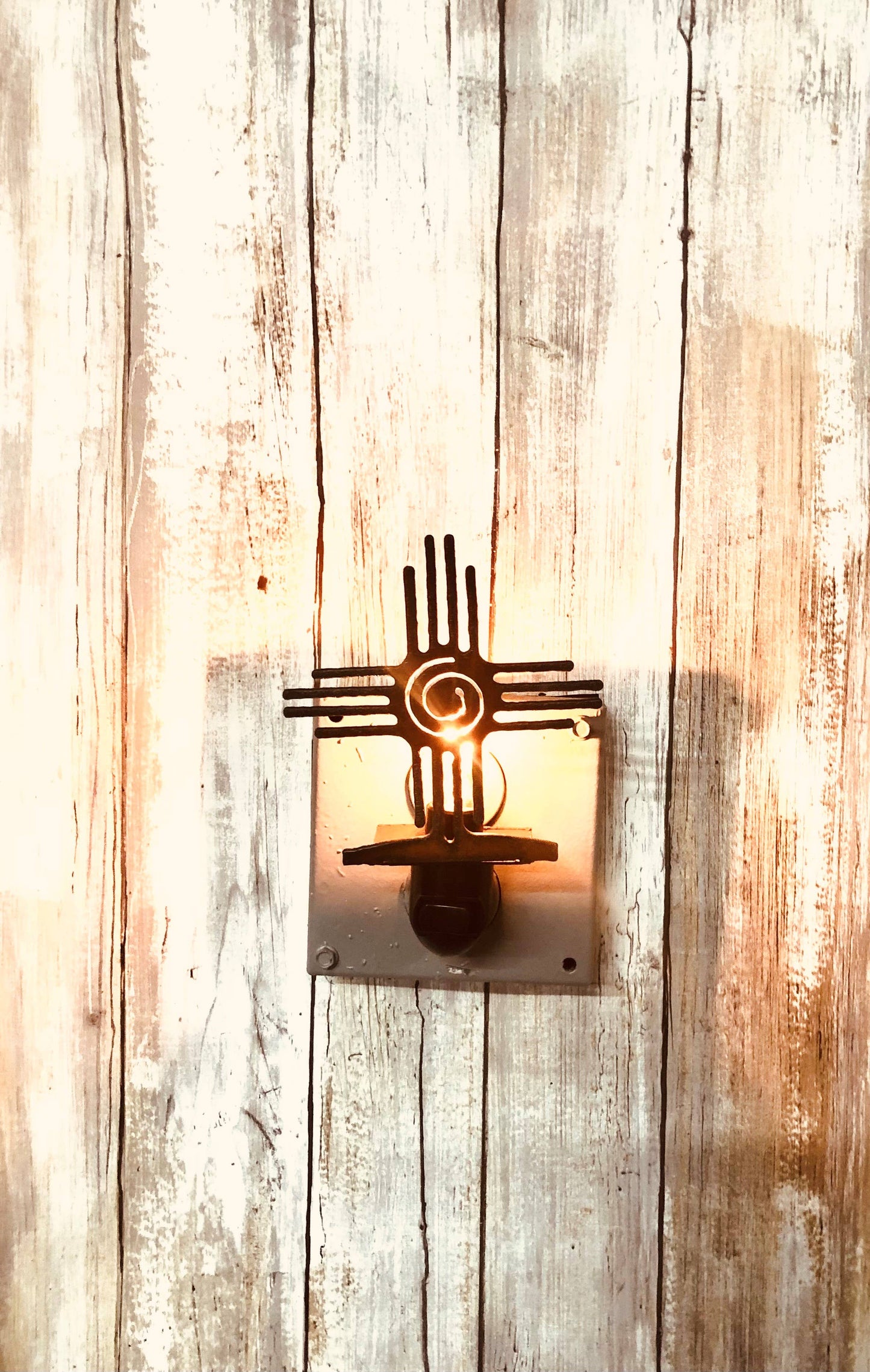 Zia with Swirl New Mexico Image Night Light