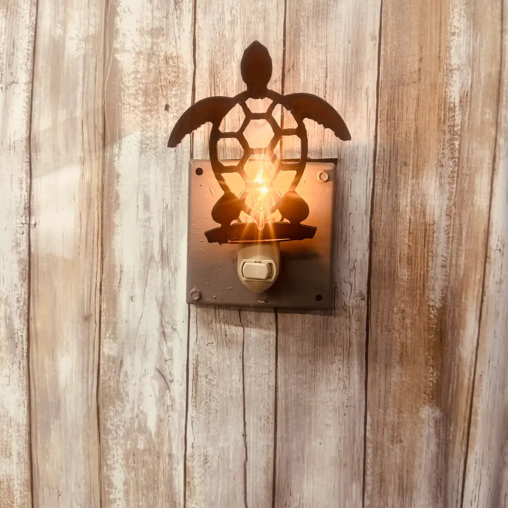 Sea Turtle Image Rustic Night Light