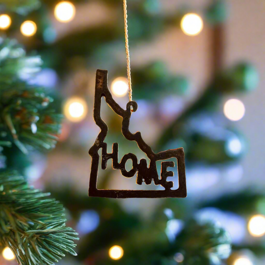 Idaho Outline with Home Ornament