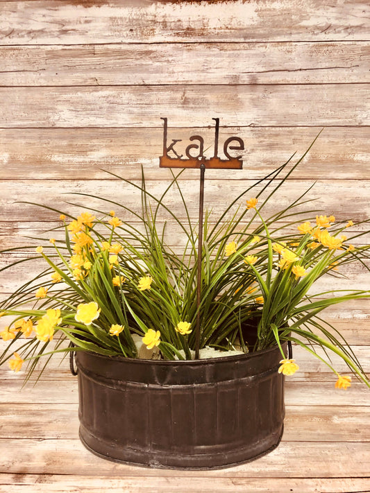 Kale Garden Marker Plant Stake