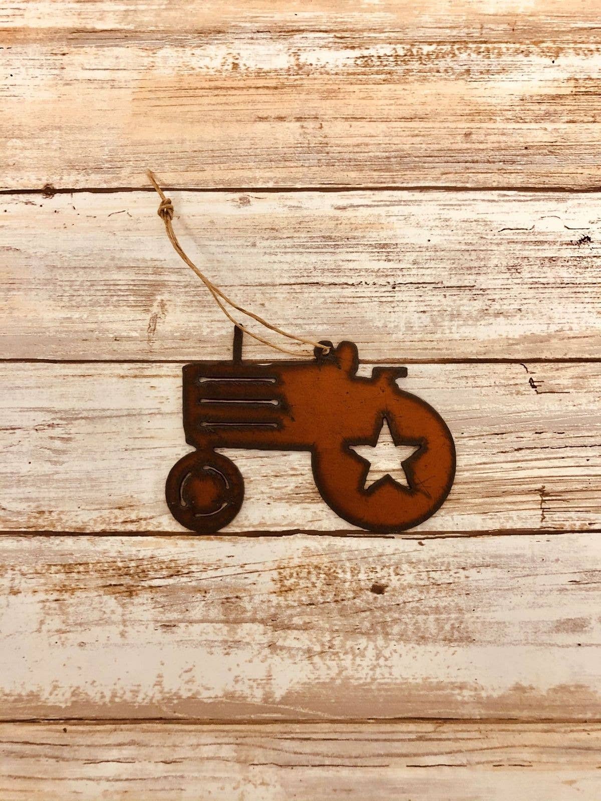 Tractor with Star Ornament