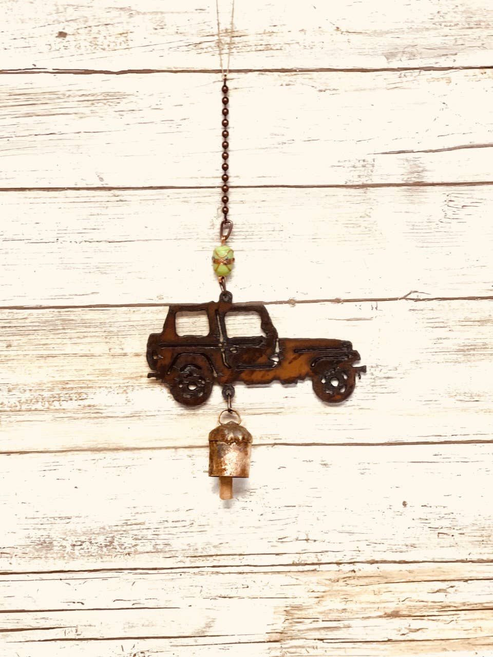 Jeep Rustic Metal Bell Garden Chime