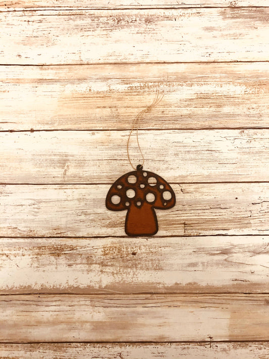 Mushroom Rustic Ornament