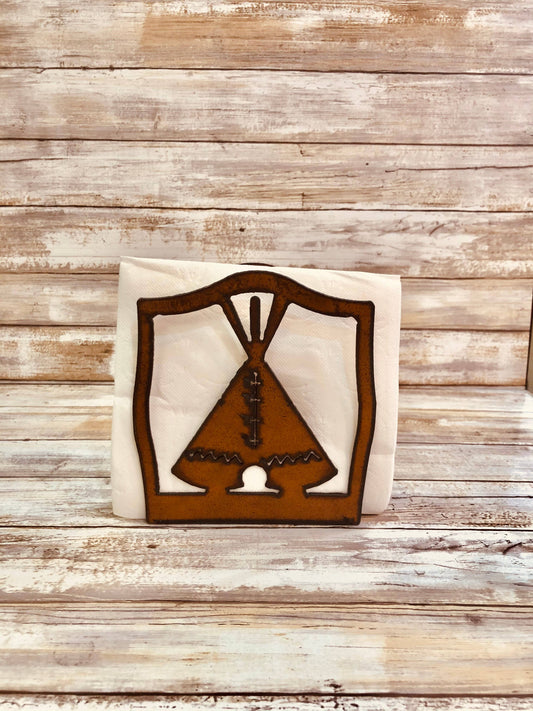 Teepee Rustic Napkin Holder