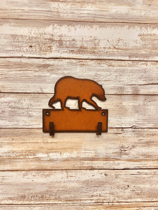 Black Bear Lodge Double Key Hook