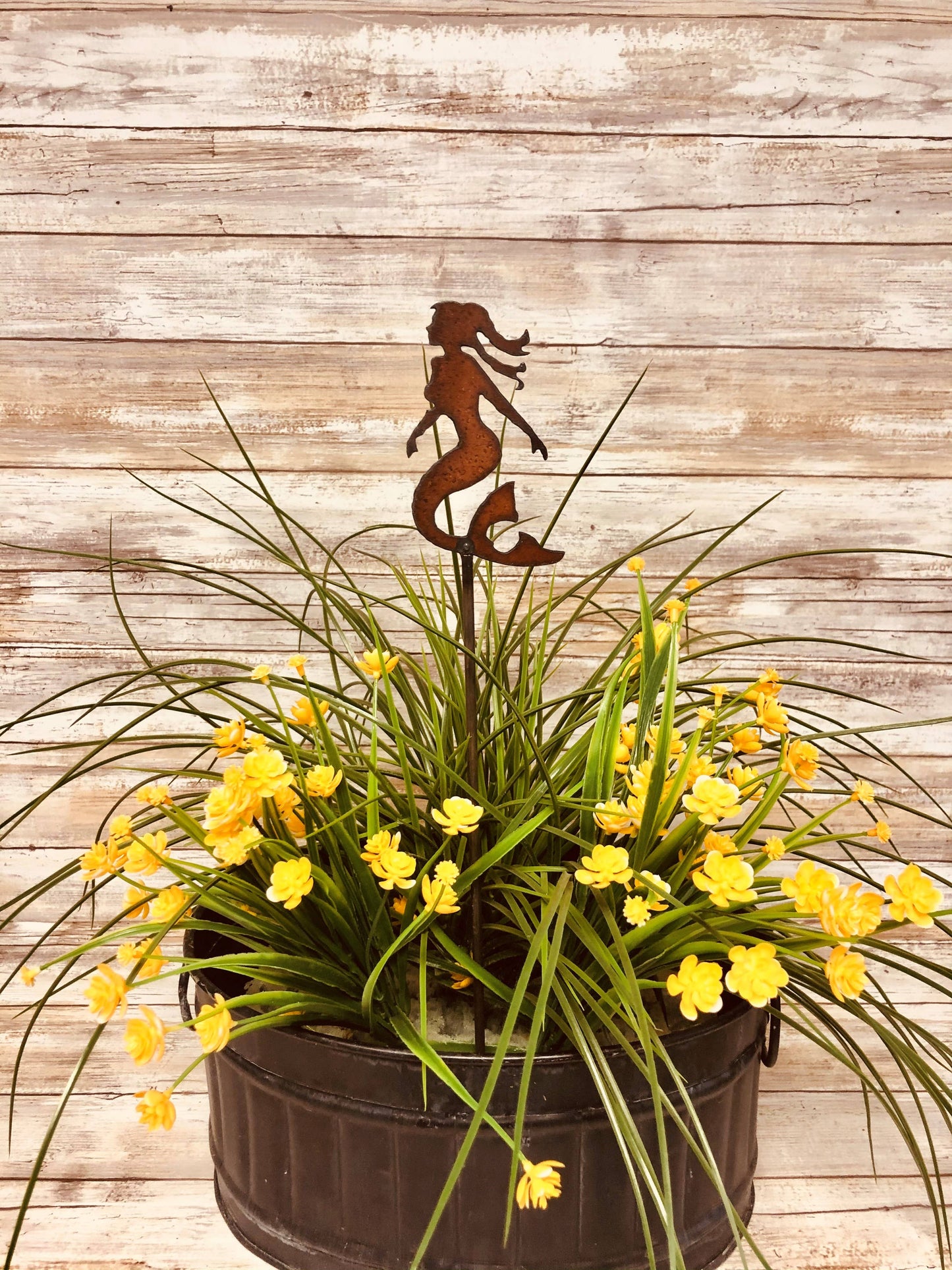 Mermaid Garden Nautical Sea Life  Plant Stake