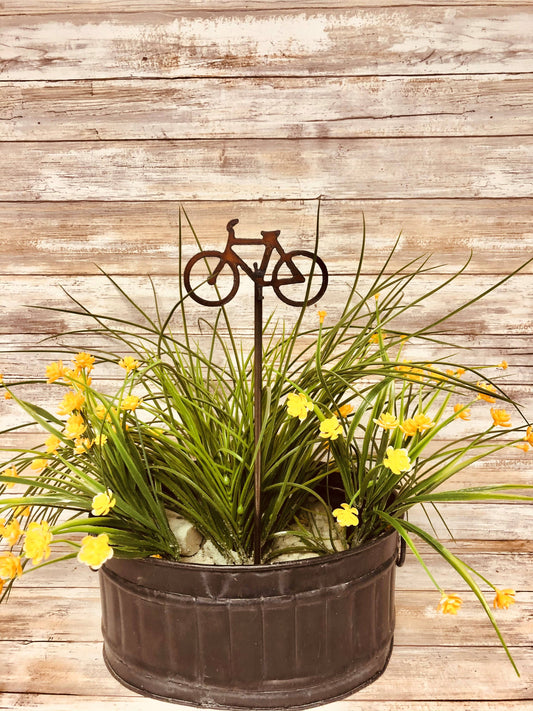 Bicycle Garden Plant Stake