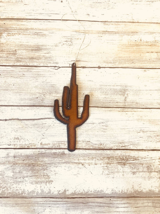 Desert Saguaro Rustic Metal Ornament Arizona