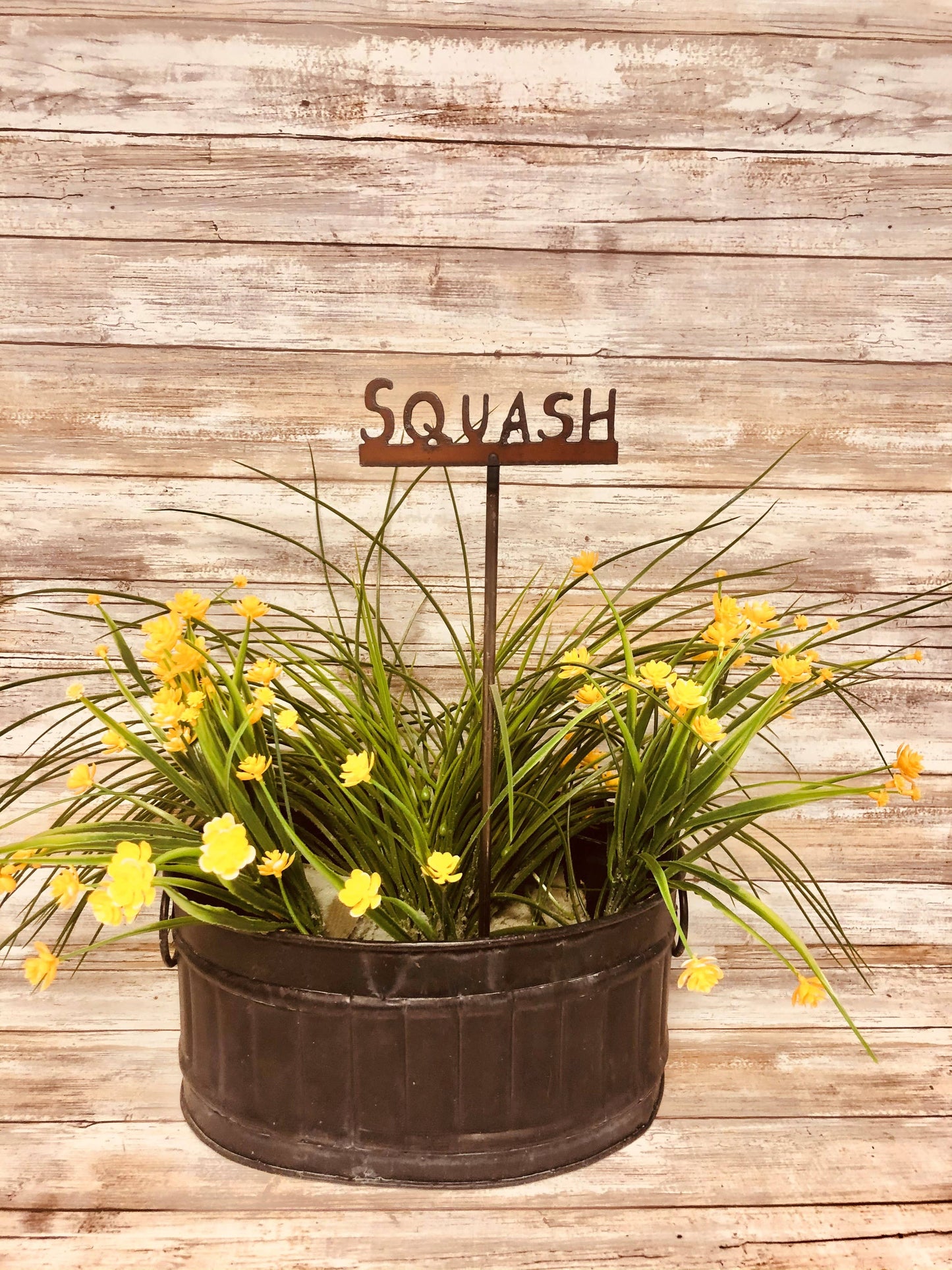 Squash Garden Marker Plant Stake