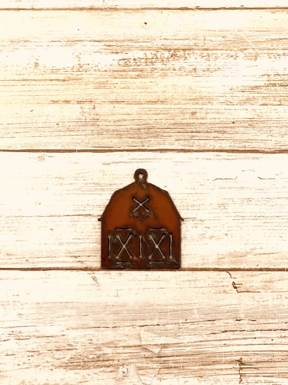 Barn Charm Western Rustic Metal Pendant