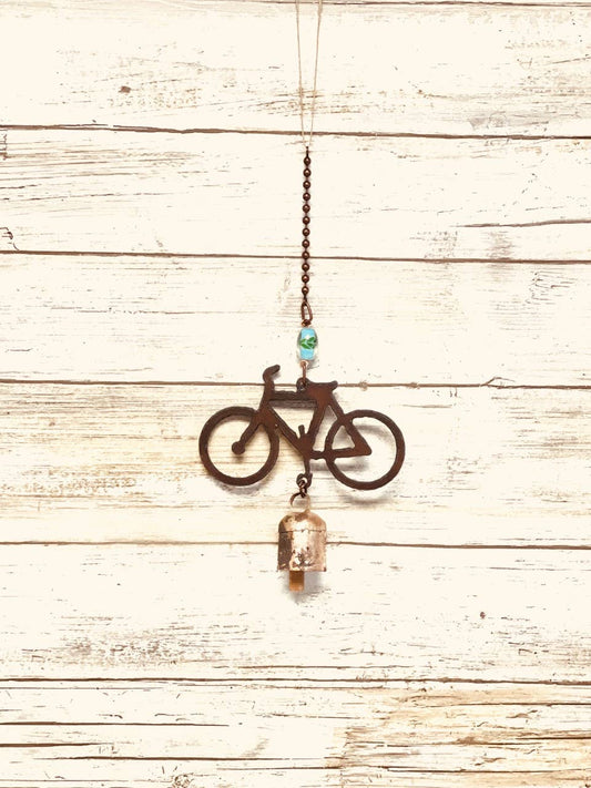 Bicycle Bell Rustic Garden Chime Decor Bike Gift