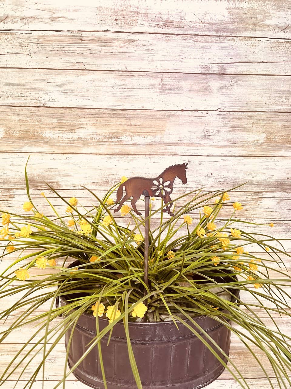 Trotting Horse Garden Friend Western Plant Stake