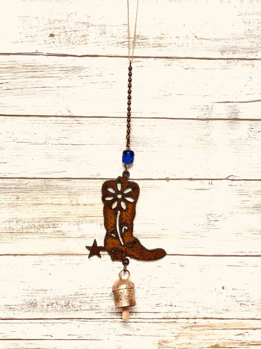 Boot GARDEN FRIEND Western Garden Bell Chime