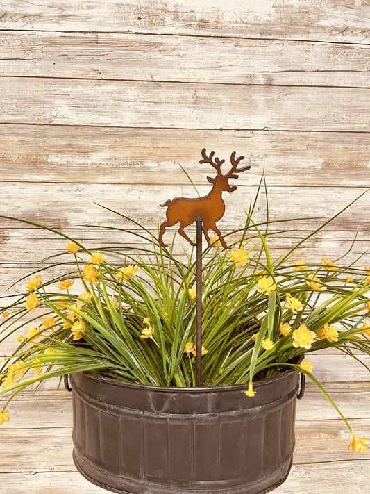 Rudolph The Reindeer Garden Plant Stake Christmas