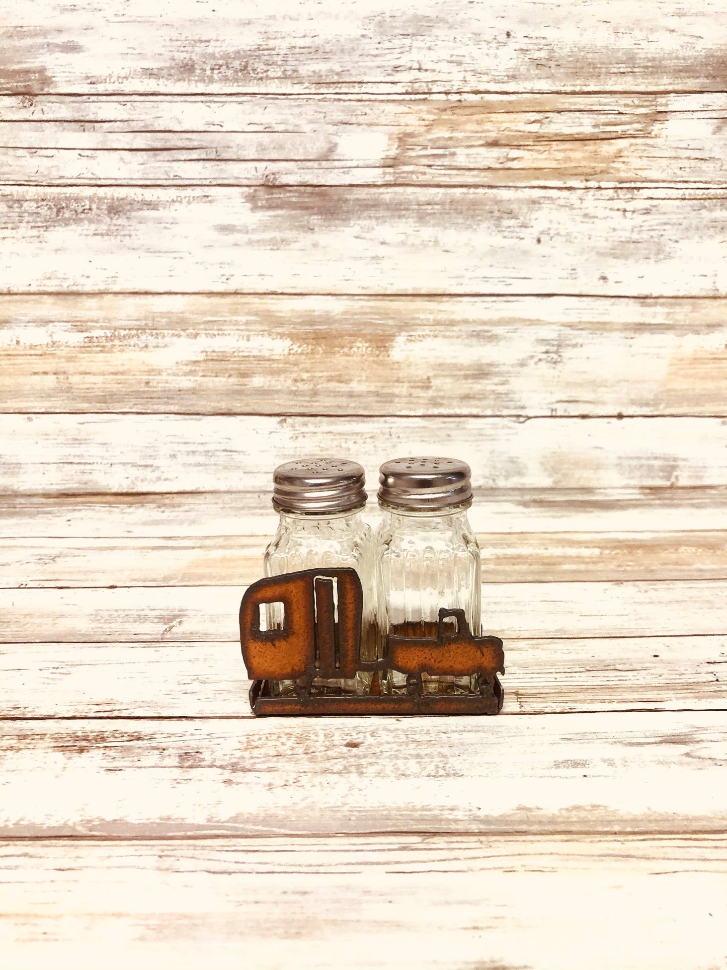 Truck and Camper Trailer Rustic Salt n Pepper Holder