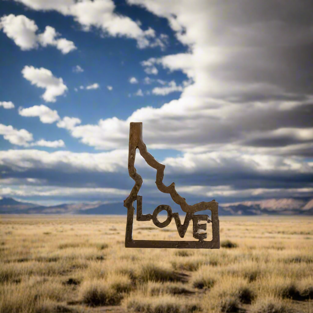 Outline Idaho with Love Magnet State of Idaho Gift