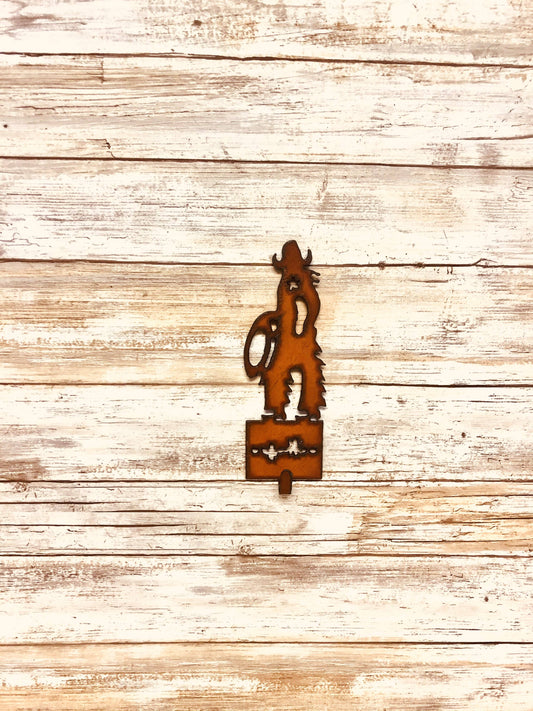 Cowboy Chaps Western Rustic Single Key Hook