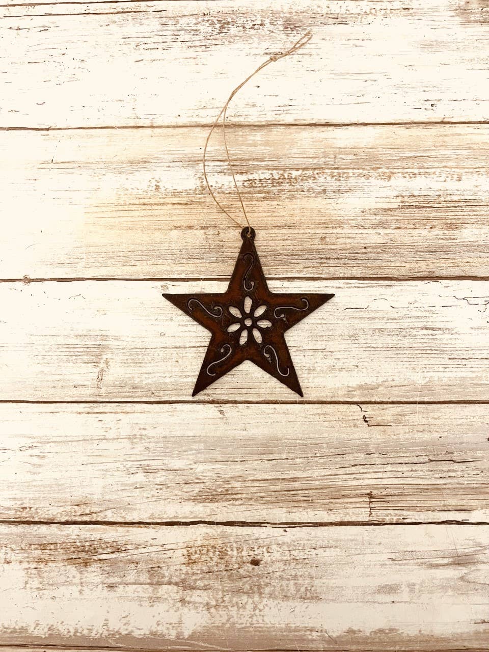 Star GARDEN FRIEND Western Rustic Metal Ornament