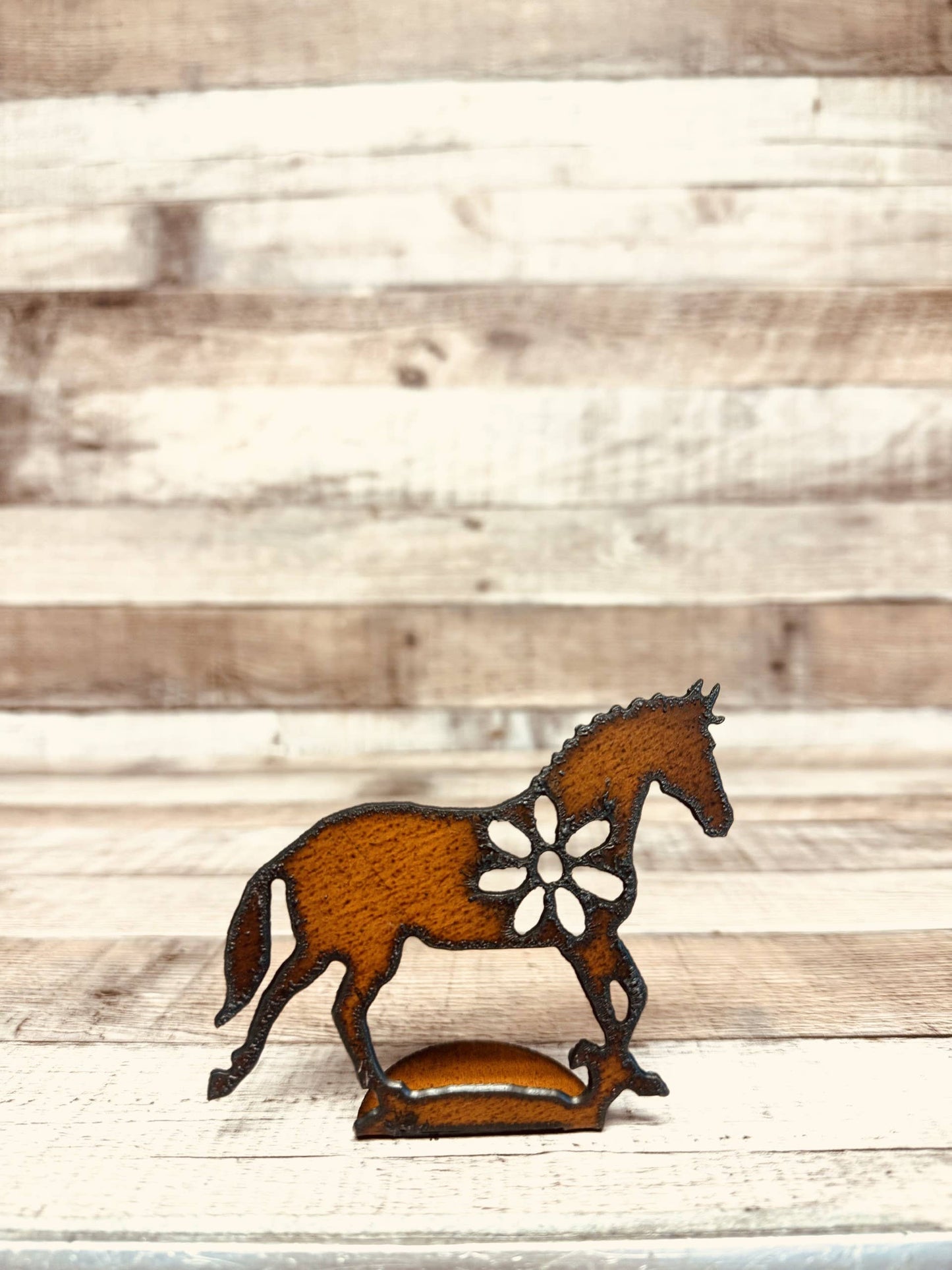 Trotting Horse GARDEN FRIEND DOODAD Rustic Standing Figurine