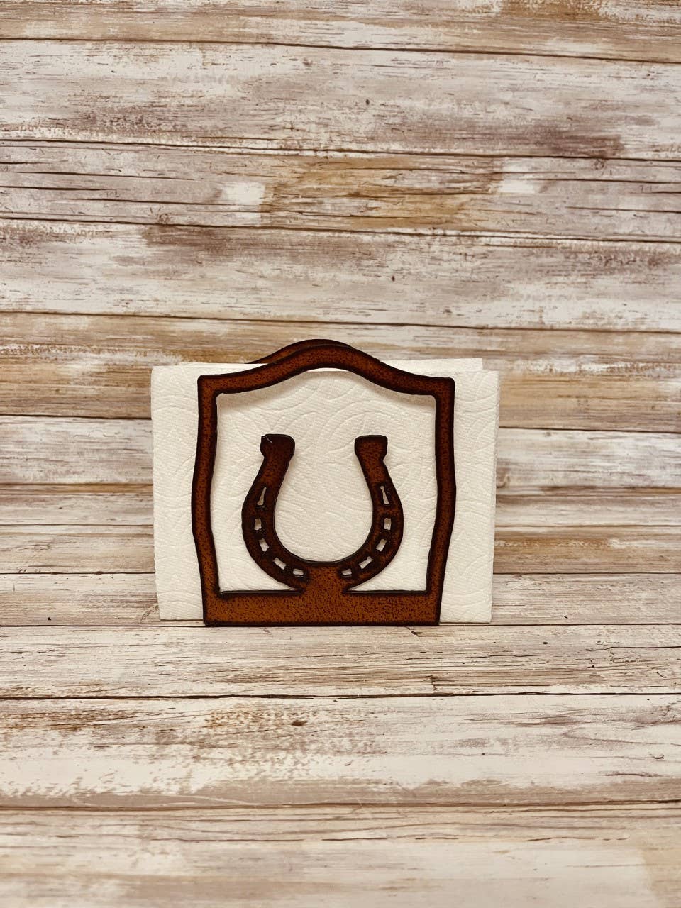 Horseshoe Western Napkin Holder