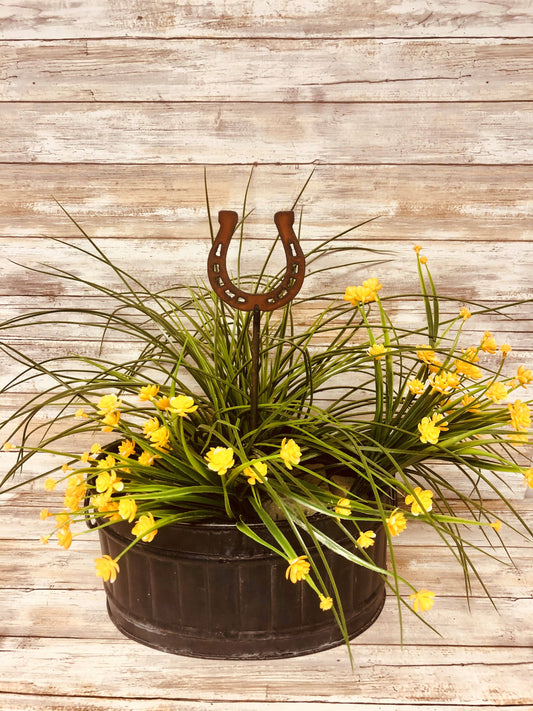 Horseshoe Western Garden Rodeo Plant Stake