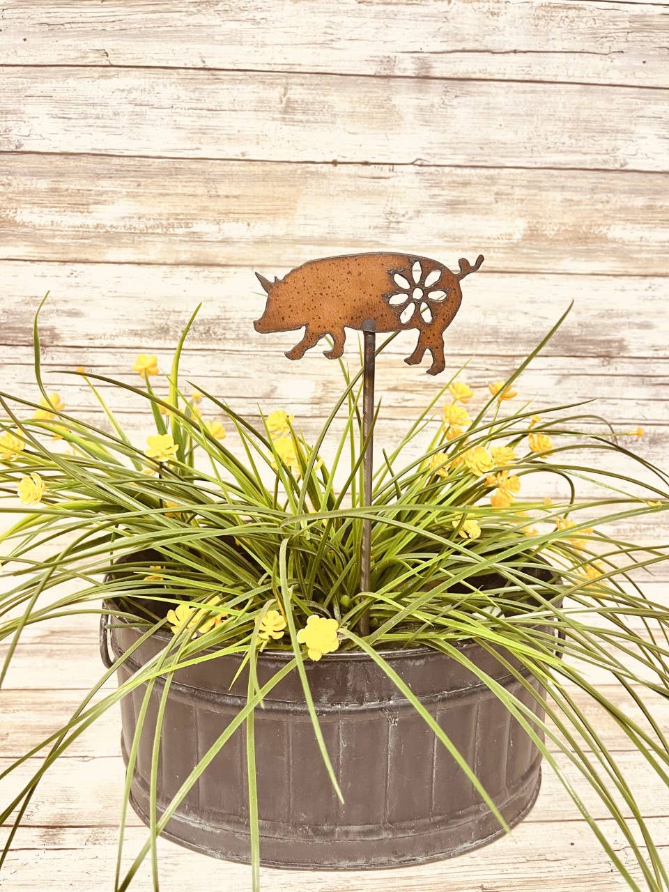 Pig GARDEN FRIEND Plant Stake