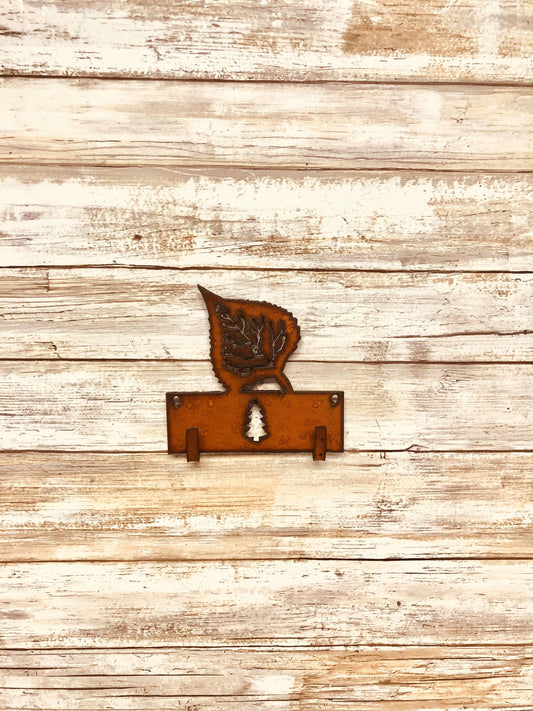 Aspen Leaf Lodge Double Key Hook