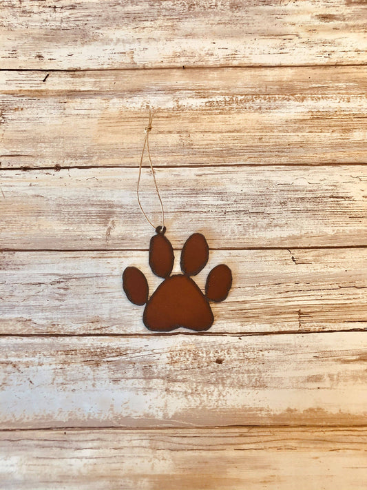 Paw  Dog Pet Rustic Ornament