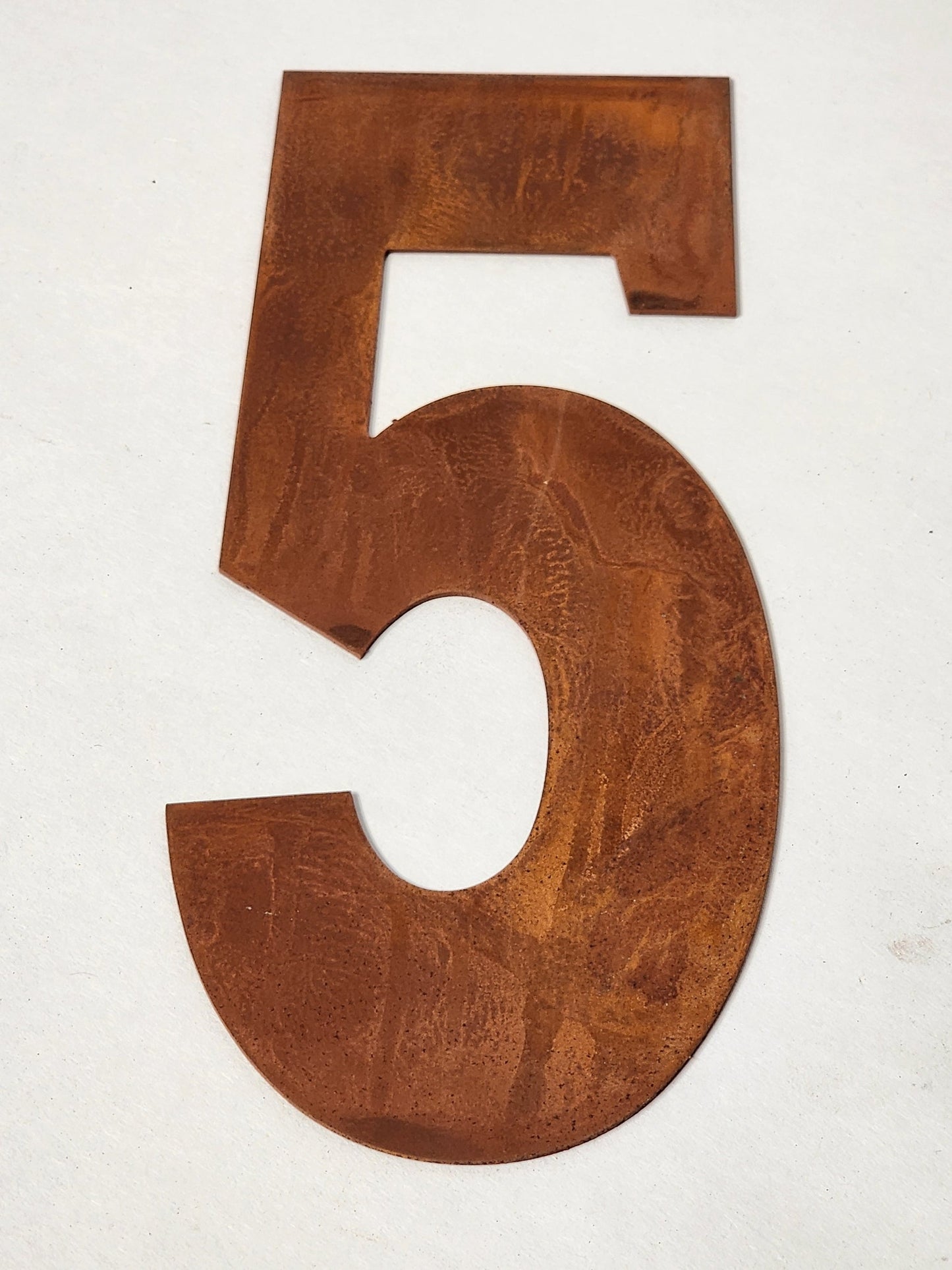 Metal House Number 5 Metal Rustic 8 Inch Garden Outdoor DIY