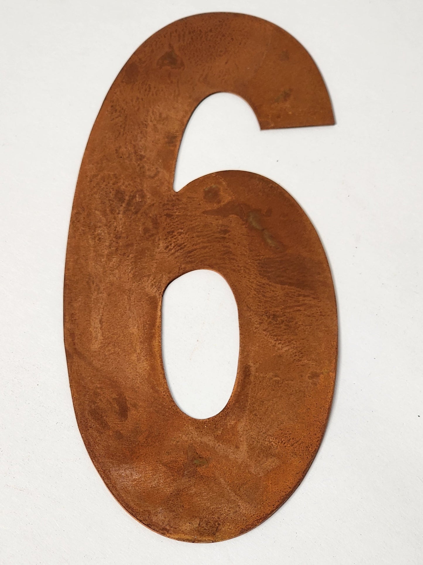 Metal House Number 6 Metal Rustic 8 Inch Garden Outdoor DIY