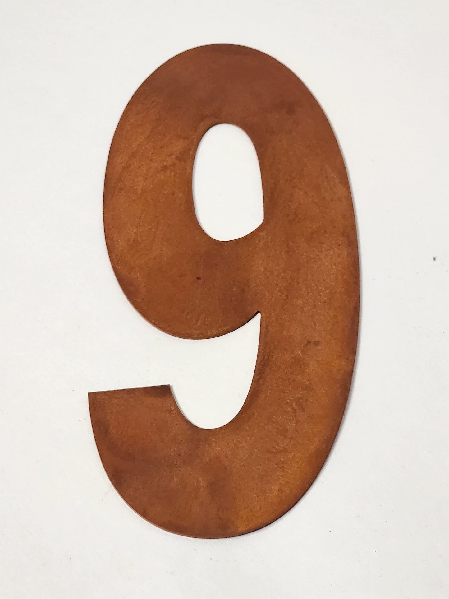 Metal House Number 9  Metal Rustic 8 Inch Garden Outdoor DIY