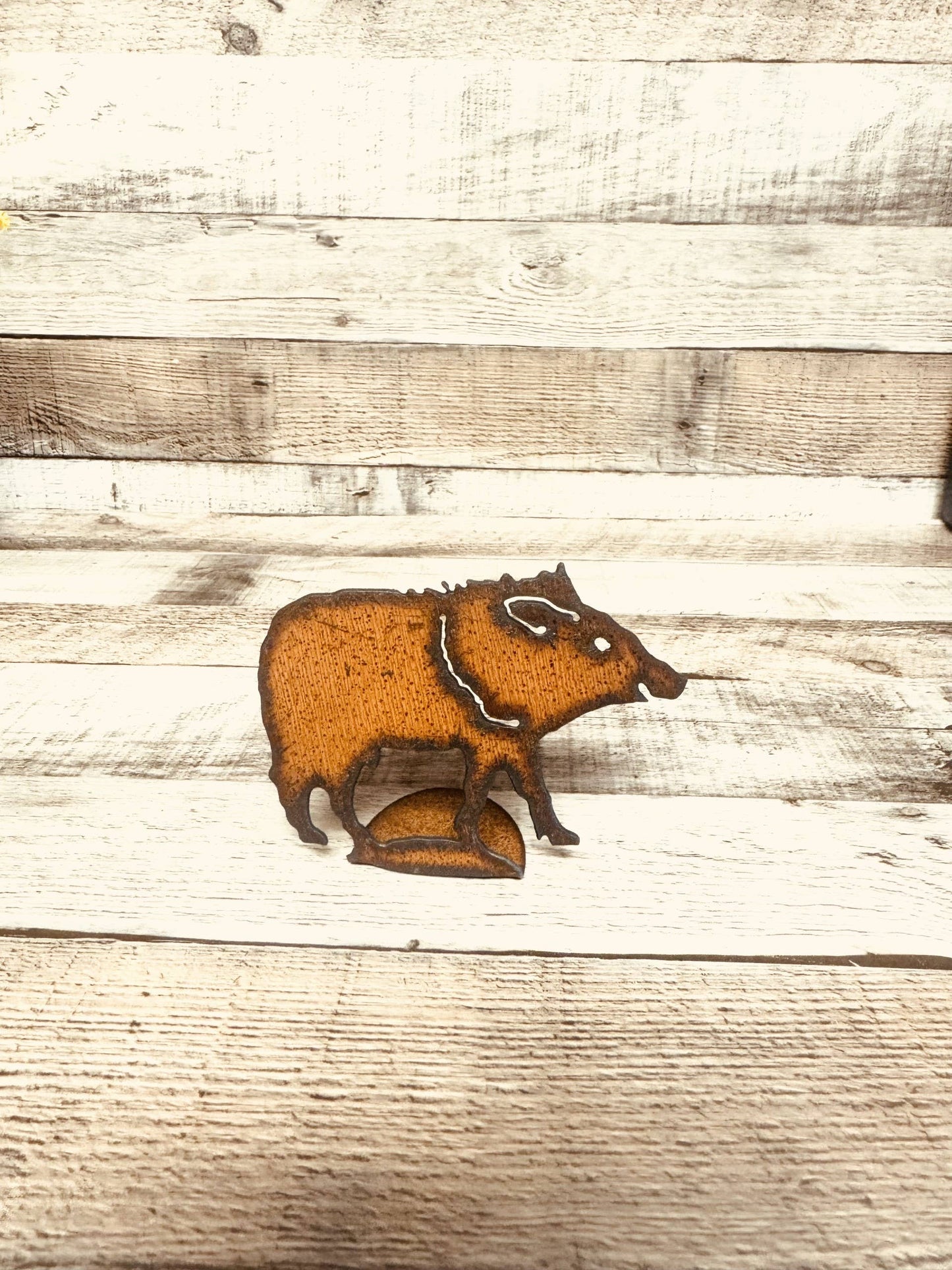 Javelina Add on Rustic Table standing Mini Figurine