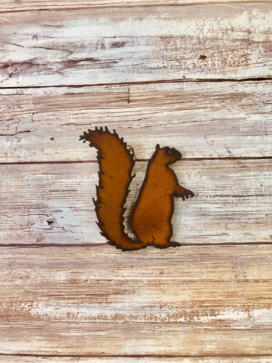 Squirrel Lodge Rustic Magnet