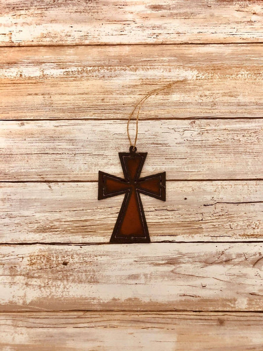 Maltese Cross with Cuts Ornament